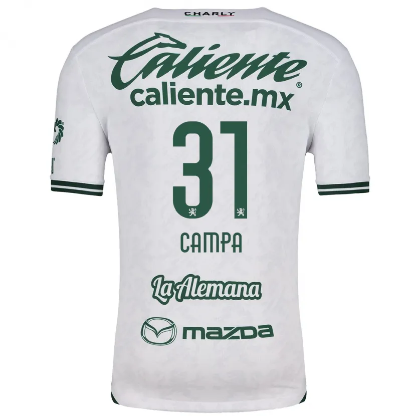 Danxen Kinderen Marlyn Campa #31 Wit Groen Uitshirt Uittenue 2024/25 T-Shirt