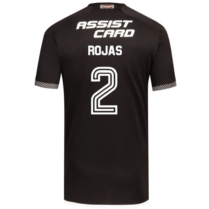 Danxen Kinderen Jeyson Rojas #2 Zwart Wit Uitshirt Uittenue 2024/25 T-Shirt