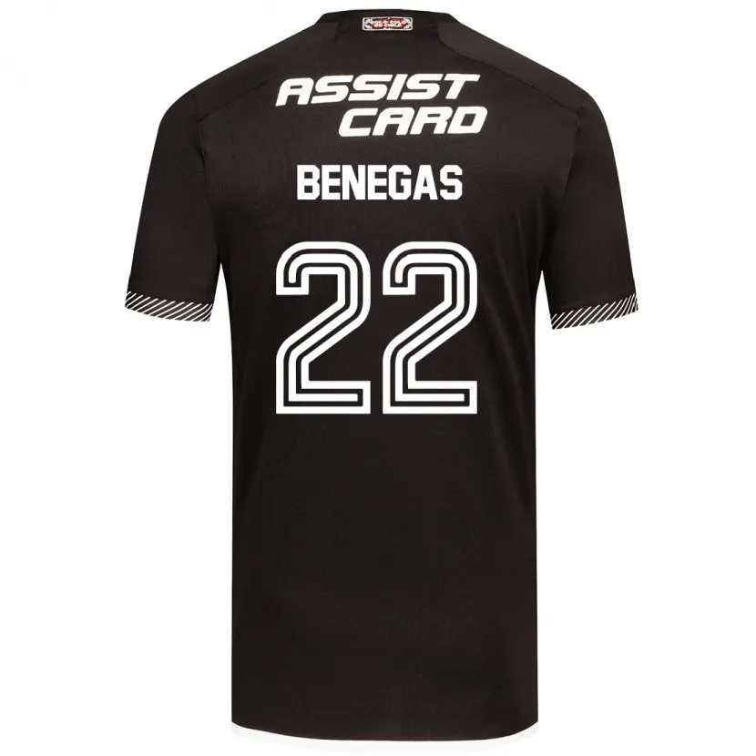 Danxen Kinderen Leandro Benegas #22 Zwart Wit Uitshirt Uittenue 2024/25 T-Shirt