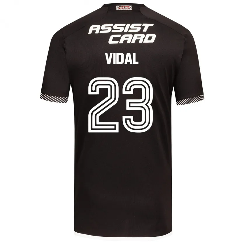 Danxen Kinderen Arturo Vidal #23 Zwart Wit Uitshirt Uittenue 2024/25 T-Shirt