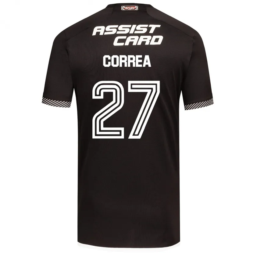 Danxen Kinderen Javier Correa #27 Zwart Wit Uitshirt Uittenue 2024/25 T-Shirt