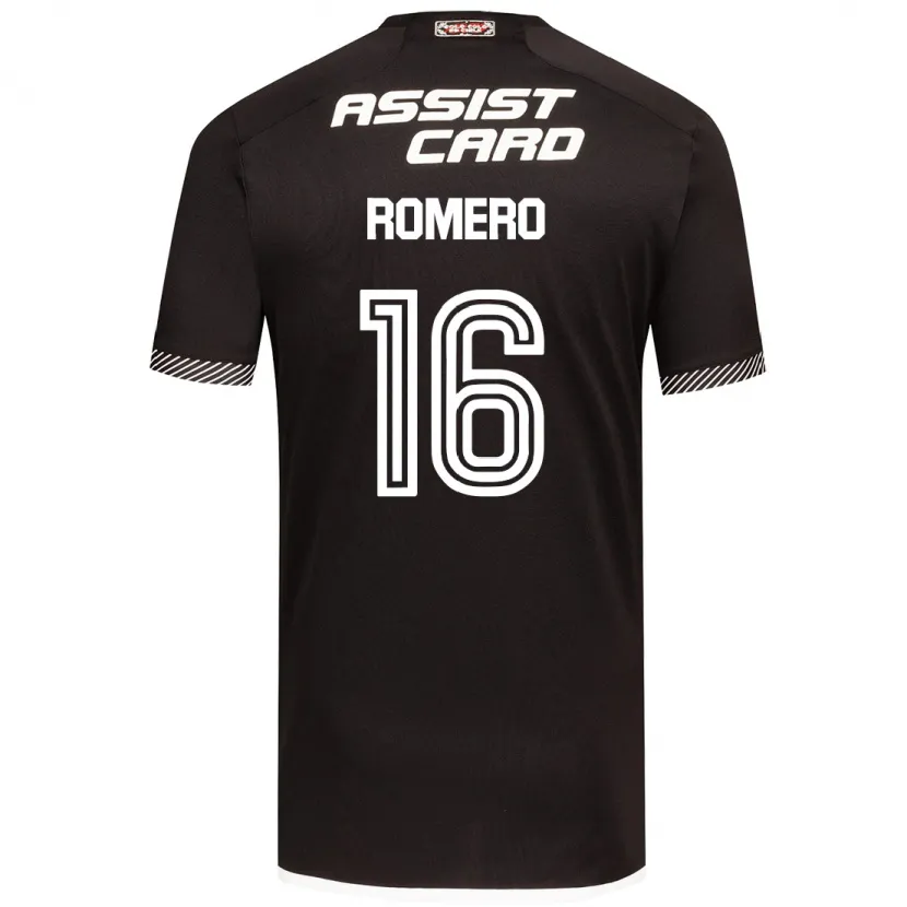 Danxen Kinderen Evanz Romero #16 Zwart Wit Uitshirt Uittenue 2024/25 T-Shirt