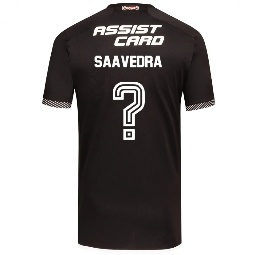 Danxen Kinderen Danilo Saavedra #0 Zwart Wit Uitshirt Uittenue 2024/25 T-Shirt