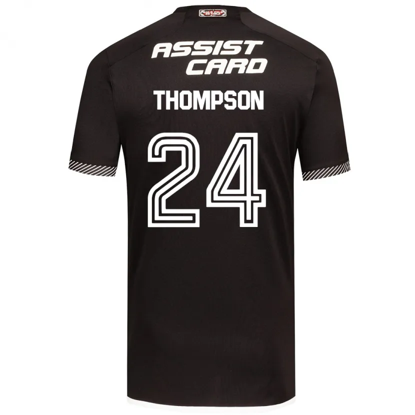 Danxen Kinderen Jordhy Thompson #24 Zwart Wit Uitshirt Uittenue 2024/25 T-Shirt