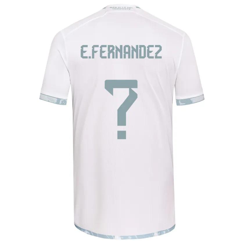 Danxen Kinderen Enzo Fernández #0 Wit Grijs Uitshirt Uittenue 2024/25 T-Shirt