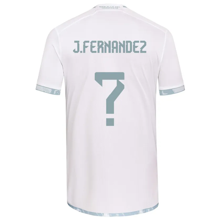 Danxen Kinderen José Matías Fernández #0 Wit Grijs Uitshirt Uittenue 2024/25 T-Shirt