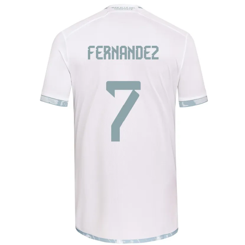 Danxen Kinderen Rebeca Fernández #7 Wit Grijs Uitshirt Uittenue 2024/25 T-Shirt