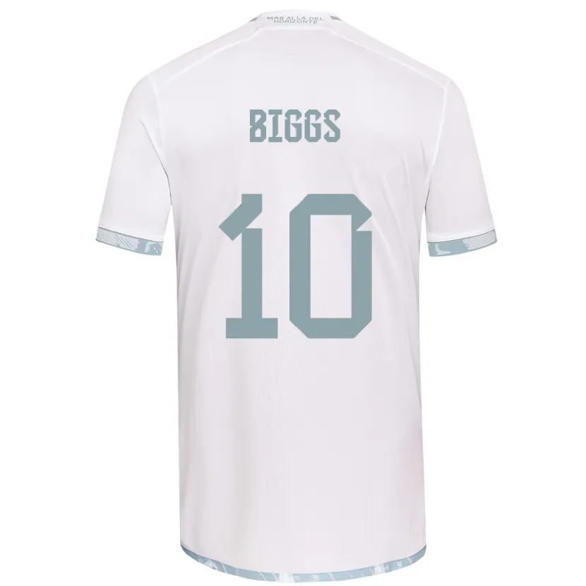 Danxen Kinderen Nicole Denise Fajre Biggs #10 Wit Grijs Uitshirt Uittenue 2024/25 T-Shirt