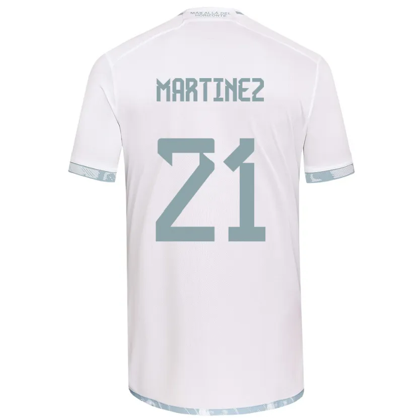 Danxen Kinderen Maria Martínez #21 Wit Grijs Uitshirt Uittenue 2024/25 T-Shirt