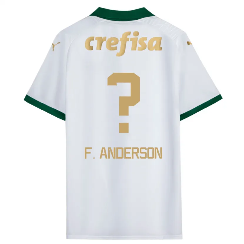 Danxen Kinderen Felipe Anderson #0 Wit Groen Uitshirt Uittenue 2024/25 T-Shirt