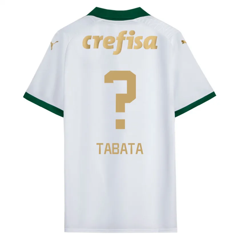 Danxen Kinderen Bruno Tabata #0 Wit Groen Uitshirt Uittenue 2024/25 T-Shirt