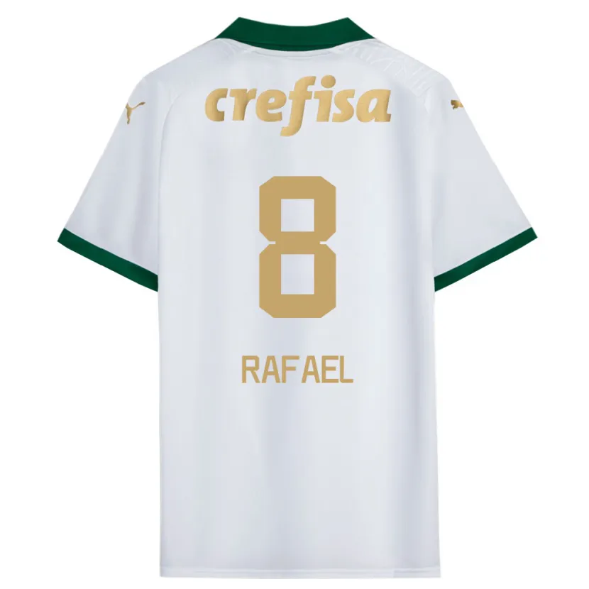 Danxen Kinderen Zé Rafael #8 Wit Groen Uitshirt Uittenue 2024/25 T-Shirt