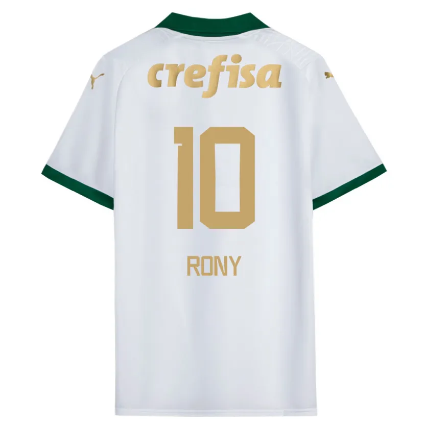 Danxen Kinderen Rony #10 Wit Groen Uitshirt Uittenue 2024/25 T-Shirt