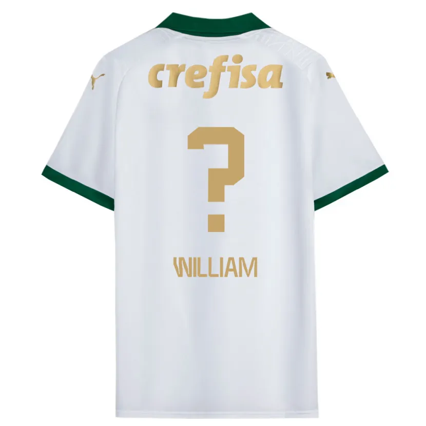 Danxen Kinderen William #0 Wit Groen Uitshirt Uittenue 2024/25 T-Shirt