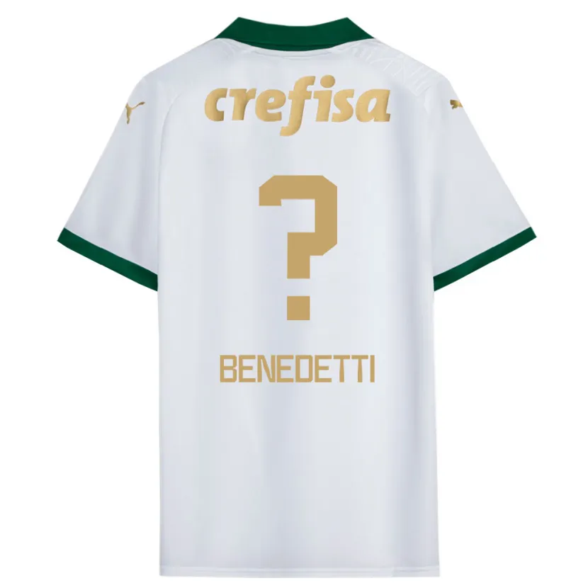 Danxen Kinderen Luis Benedetti #0 Wit Groen Uitshirt Uittenue 2024/25 T-Shirt