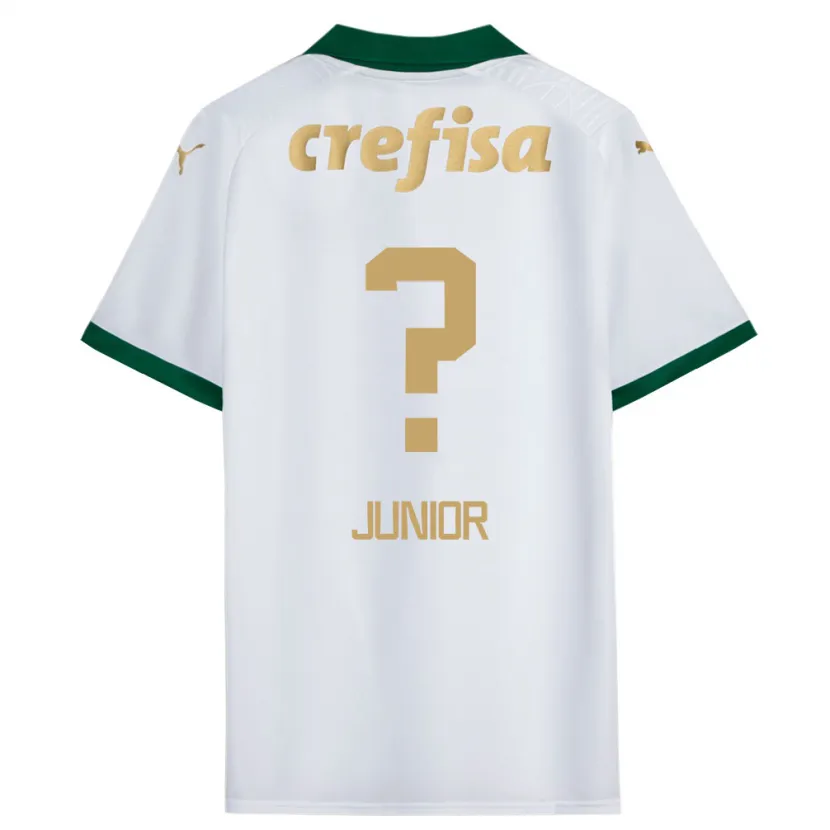 Danxen Kinderen Gilberto Junior #0 Wit Groen Uitshirt Uittenue 2024/25 T-Shirt