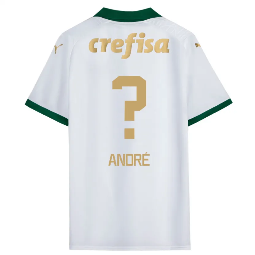 Danxen Kinderen Vitor André #0 Wit Groen Uitshirt Uittenue 2024/25 T-Shirt