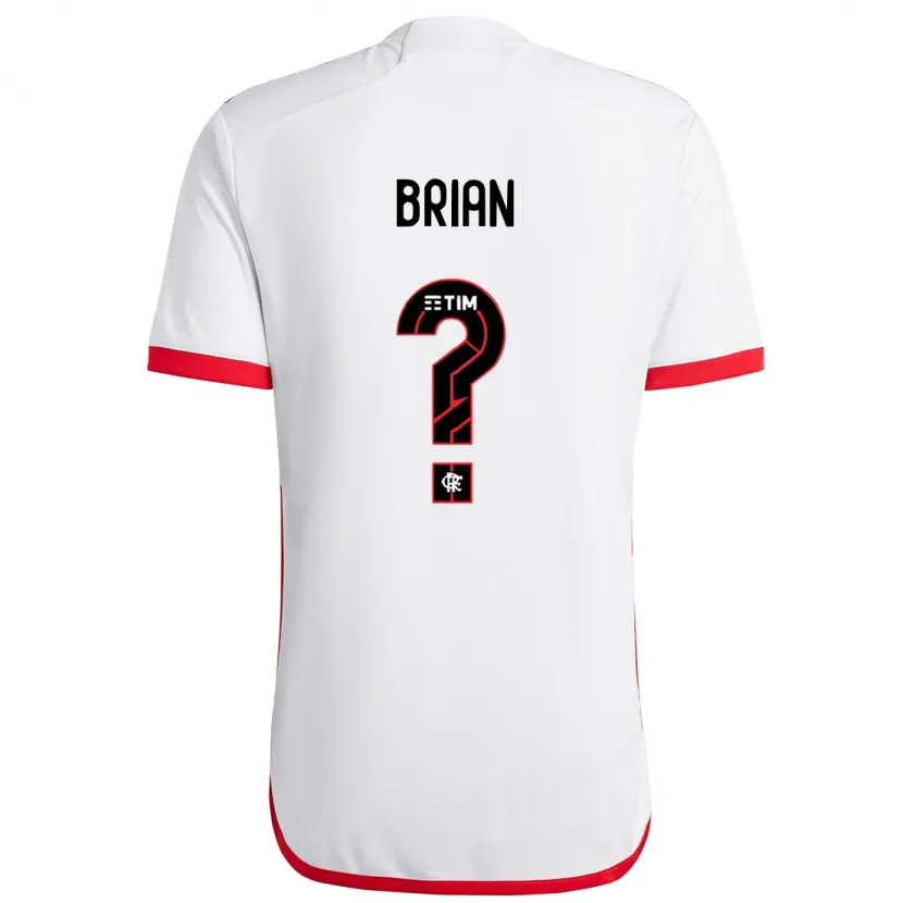 Danxen Kinderen Felipe Brian #0 Wit Rood Uitshirt Uittenue 2024/25 T-Shirt