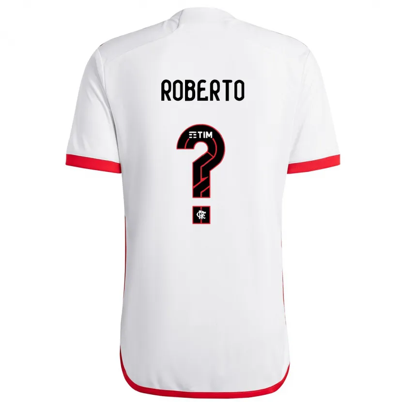 Danxen Kinderen Ryan Roberto #0 Wit Rood Uitshirt Uittenue 2024/25 T-Shirt