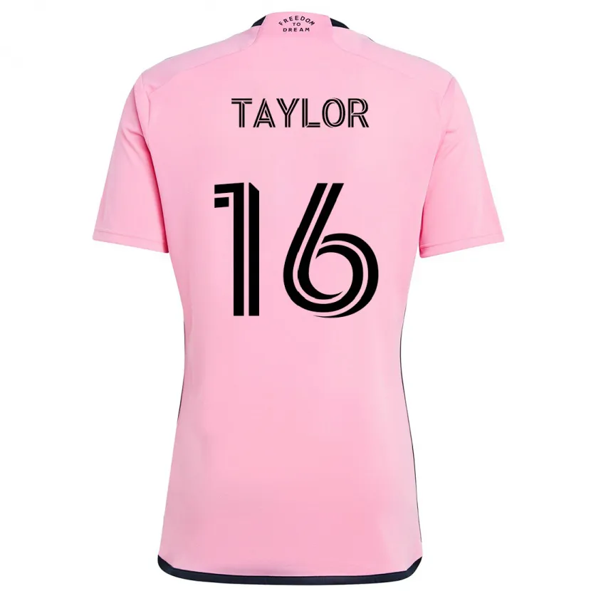 Danxen Heren Robert Taylor #16 Roze Thuisshirt Thuistenue 2024/25 T-Shirt