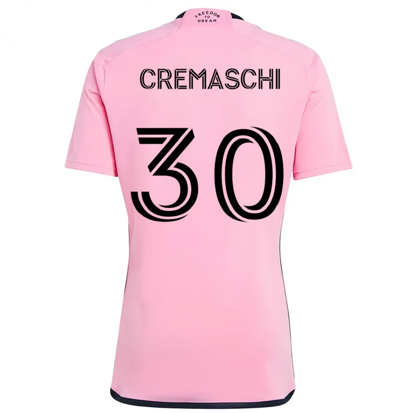 Danxen Heren Benja Cremaschi #30 Roze Thuisshirt Thuistenue 2024/25 T-Shirt