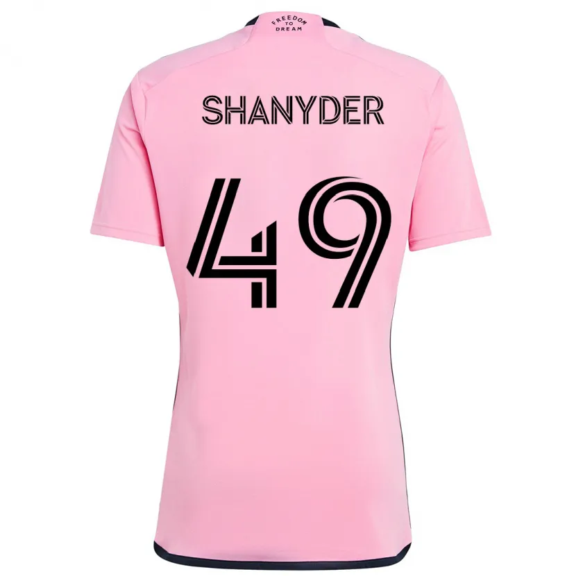 Danxen Heren Shanyder Borgelin #49 Roze Thuisshirt Thuistenue 2024/25 T-Shirt