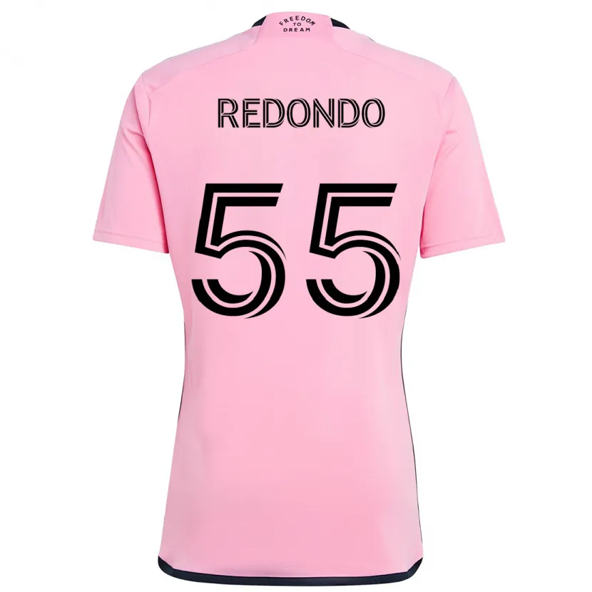 Danxen Heren Federico Redondo #55 Roze Thuisshirt Thuistenue 2024/25 T-Shirt