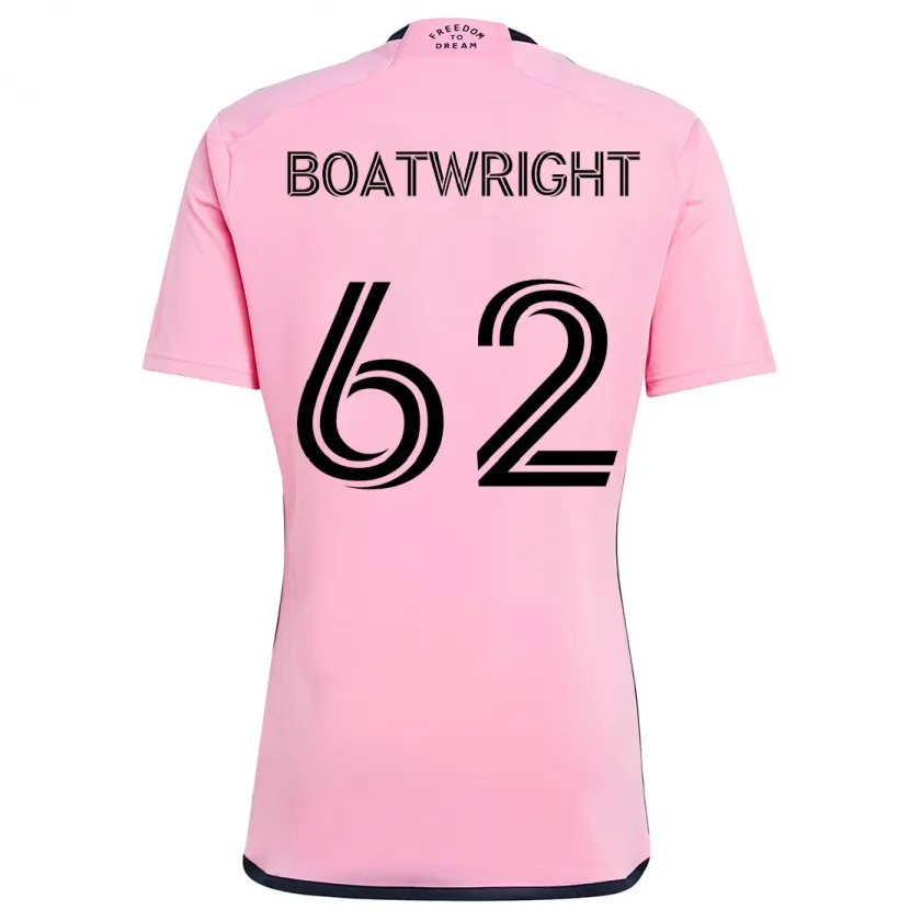 Danxen Heren Israel Boatwright #62 Roze Thuisshirt Thuistenue 2024/25 T-Shirt