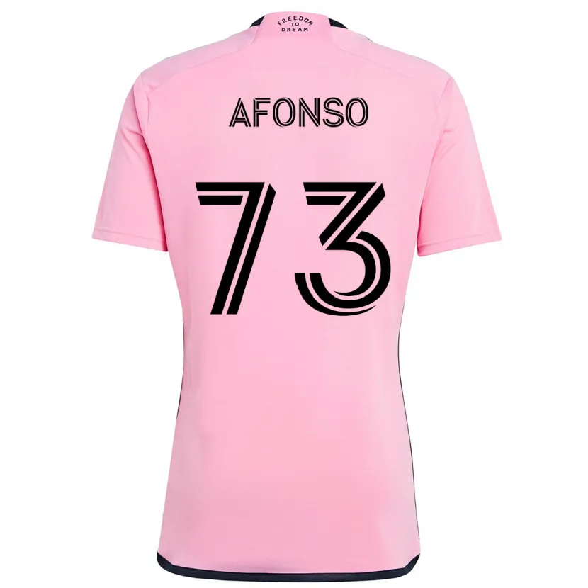 Danxen Heren Leo Afonso #73 Roze Thuisshirt Thuistenue 2024/25 T-Shirt