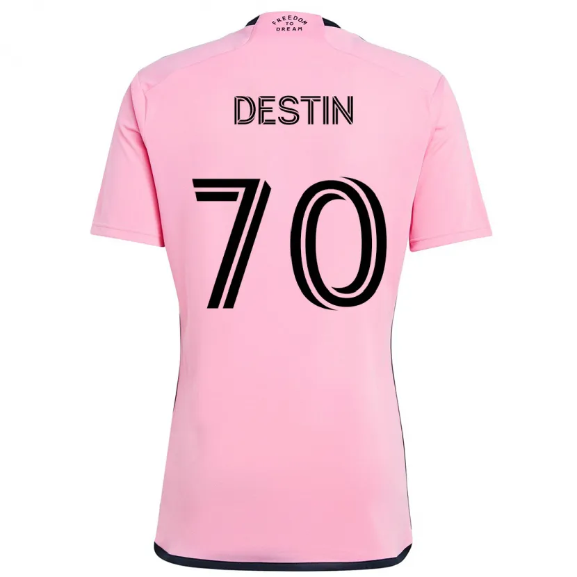 Danxen Heren Bryan Destin #70 Roze Thuisshirt Thuistenue 2024/25 T-Shirt