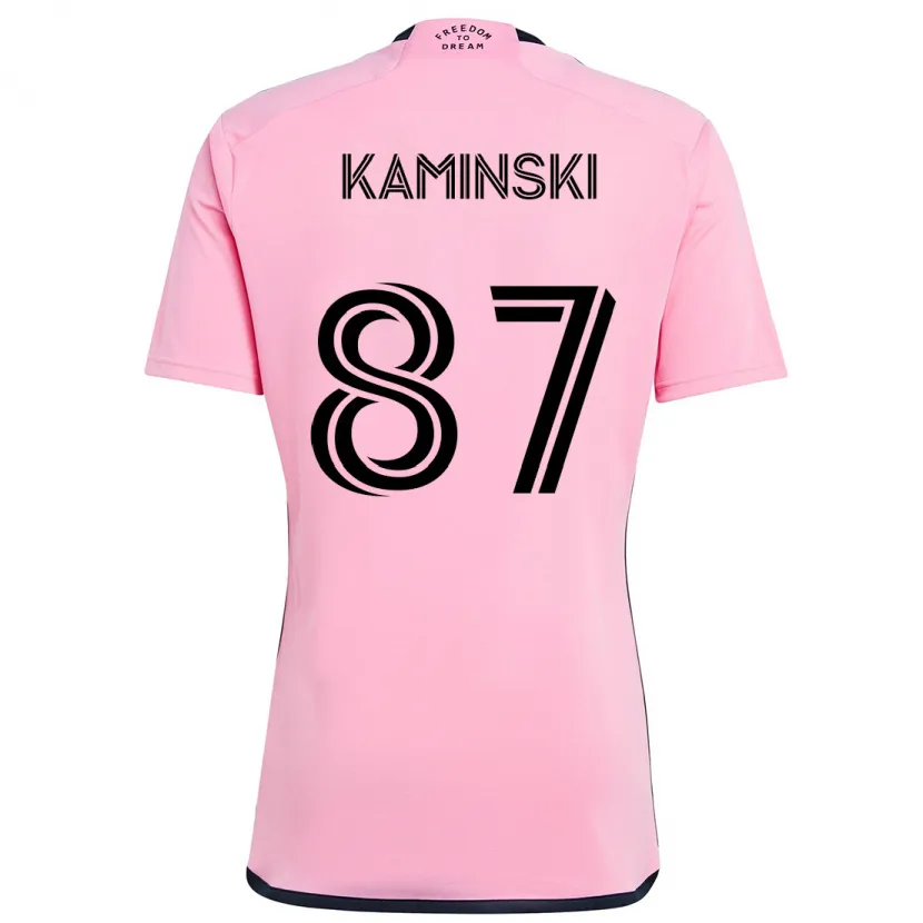 Danxen Heren Brett Kaminski #87 Roze Thuisshirt Thuistenue 2024/25 T-Shirt