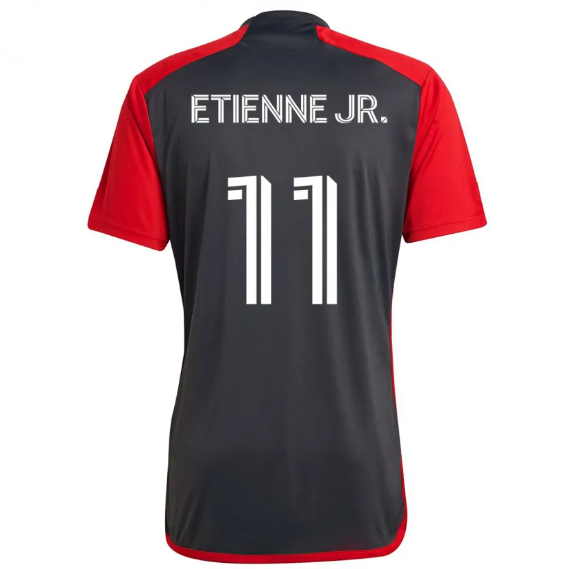 Danxen Heren Derrick Etienne Jr. #11 Grijs Rood Thuisshirt Thuistenue 2024/25 T-Shirt