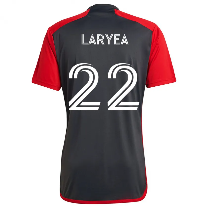 Danxen Heren Richie Laryea #22 Grijs Rood Thuisshirt Thuistenue 2024/25 T-Shirt