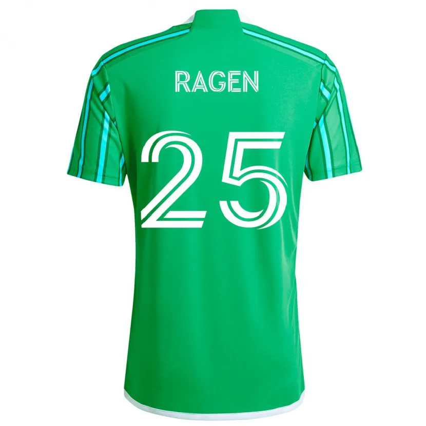 Danxen Heren Jackson Ragen #25 Groen Wit Thuisshirt Thuistenue 2024/25 T-Shirt