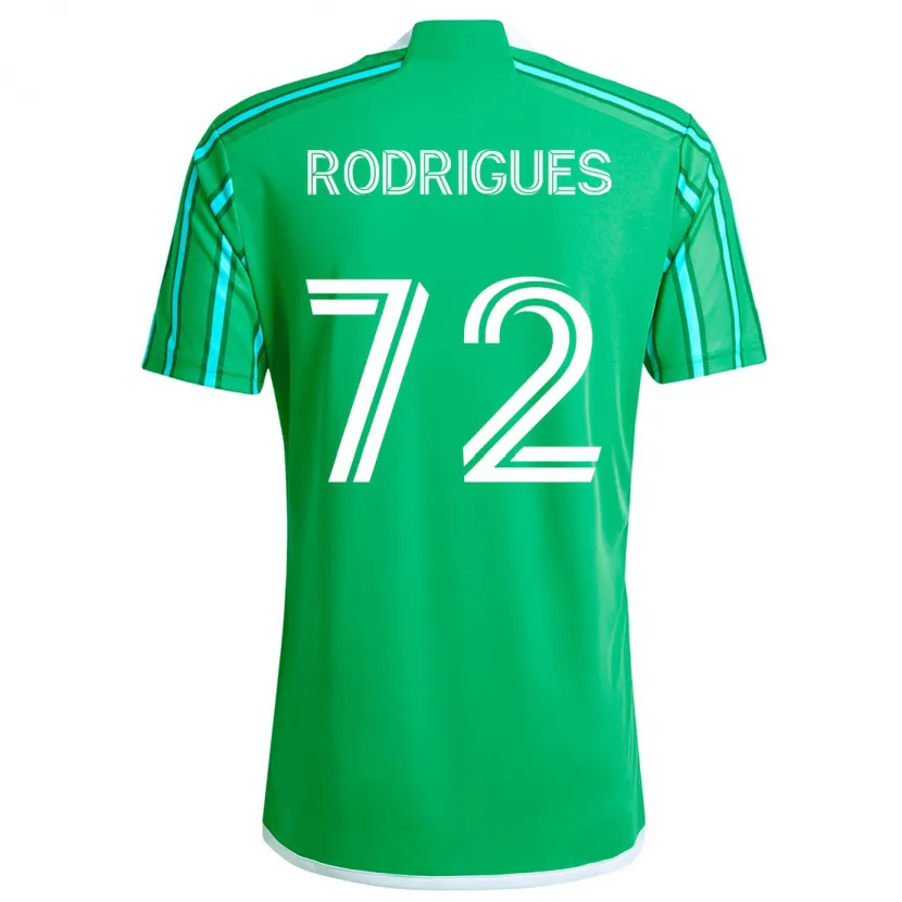 Danxen Heren Braudílio Rodrigues #72 Groen Wit Thuisshirt Thuistenue 2024/25 T-Shirt