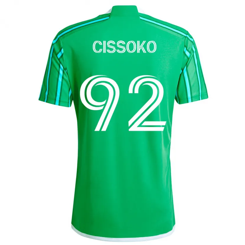 Danxen Heren Abdoulaye Cissoko #92 Groen Wit Thuisshirt Thuistenue 2024/25 T-Shirt