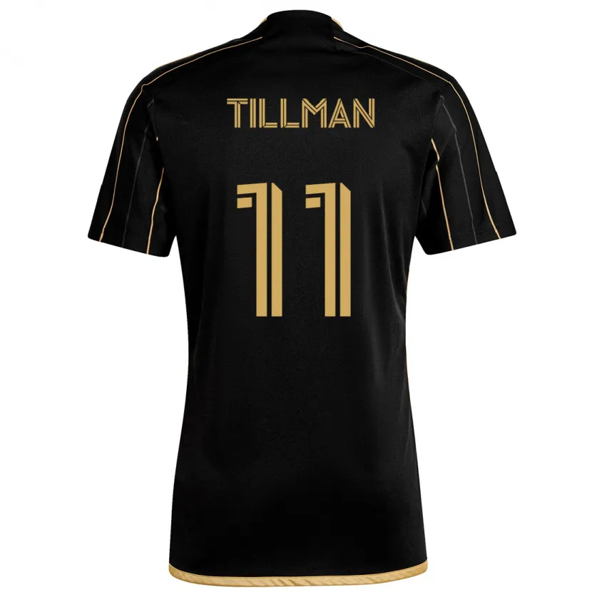 Danxen Heren Timothy Tillman #11 Zwart Goud Thuisshirt Thuistenue 2024/25 T-Shirt