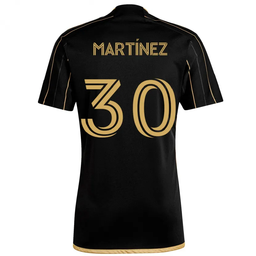 Danxen Heren David Martínez #30 Zwart Goud Thuisshirt Thuistenue 2024/25 T-Shirt