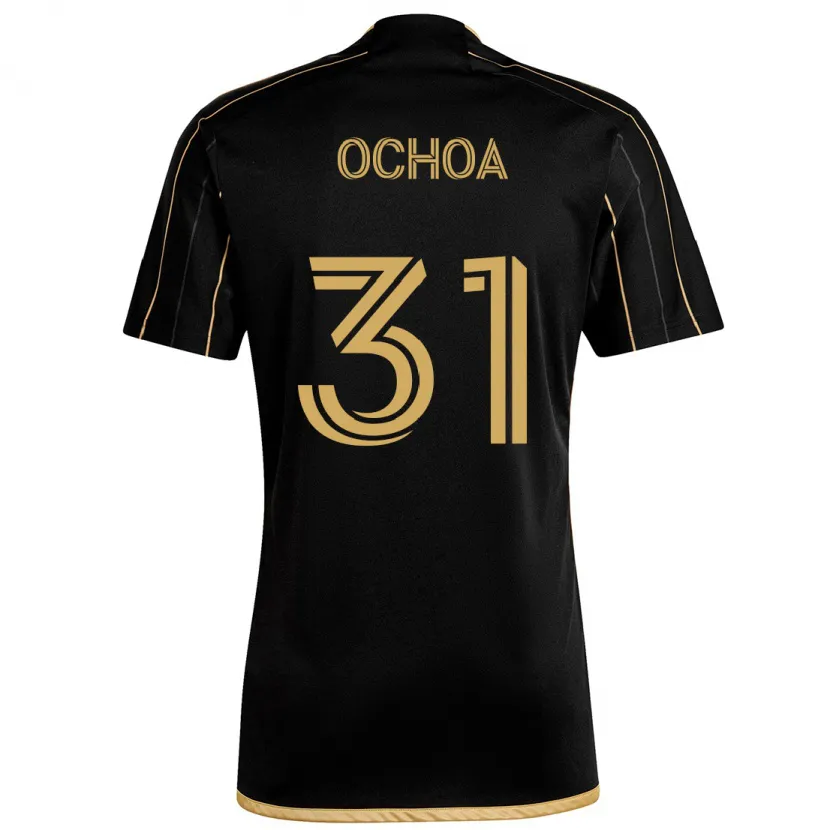 Danxen Heren David Ochoa #31 Zwart Goud Thuisshirt Thuistenue 2024/25 T-Shirt