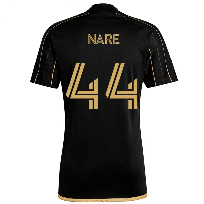 Danxen Heren Thabo Nare #44 Zwart Goud Thuisshirt Thuistenue 2024/25 T-Shirt