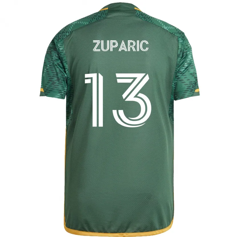 Danxen Heren Dario Zuparic #13 Groen Oranje Thuisshirt Thuistenue 2024/25 T-Shirt