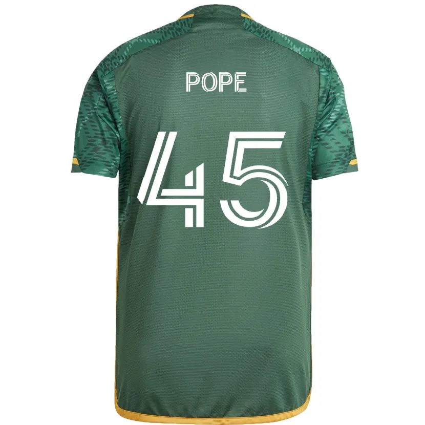 Danxen Heren Blake Pope #45 Groen Oranje Thuisshirt Thuistenue 2024/25 T-Shirt