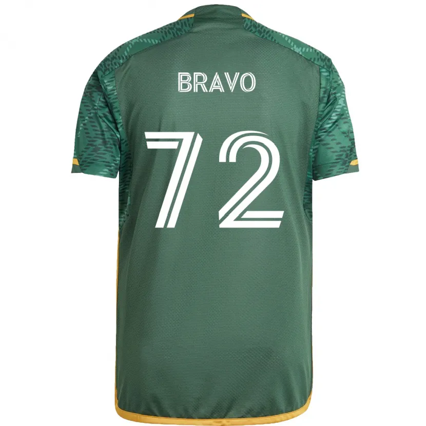 Danxen Heren Julian Bravo #72 Groen Oranje Thuisshirt Thuistenue 2024/25 T-Shirt