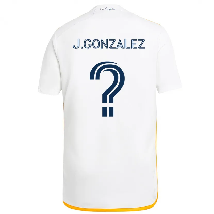 Danxen Heren Jesse Gonzalez #0 Wit Geel Thuisshirt Thuistenue 2024/25 T-Shirt