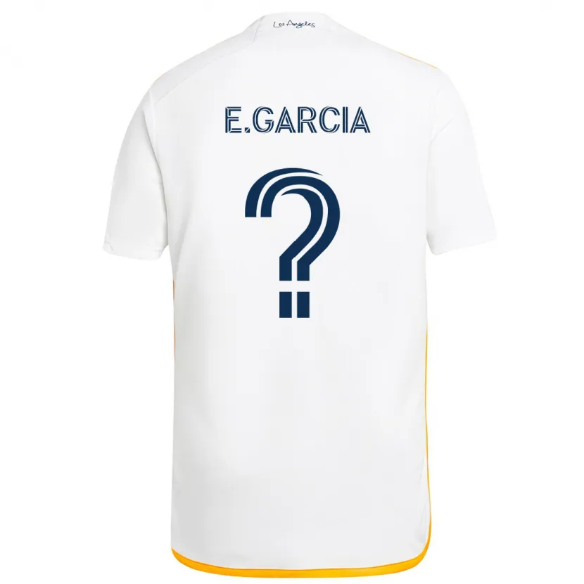 Danxen Heren Emiliano Garcia #0 Wit Geel Thuisshirt Thuistenue 2024/25 T-Shirt