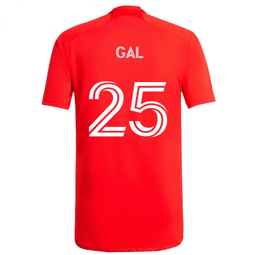 Danxen Heren Jeff Gal #25 Rood Wit Thuisshirt Thuistenue 2024/25 T-Shirt