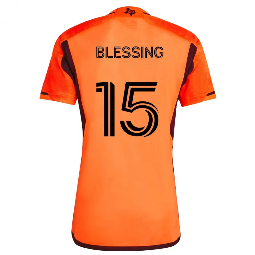 Danxen Heren Latif Blessing #15 Oranje Zwart Thuisshirt Thuistenue 2024/25 T-Shirt