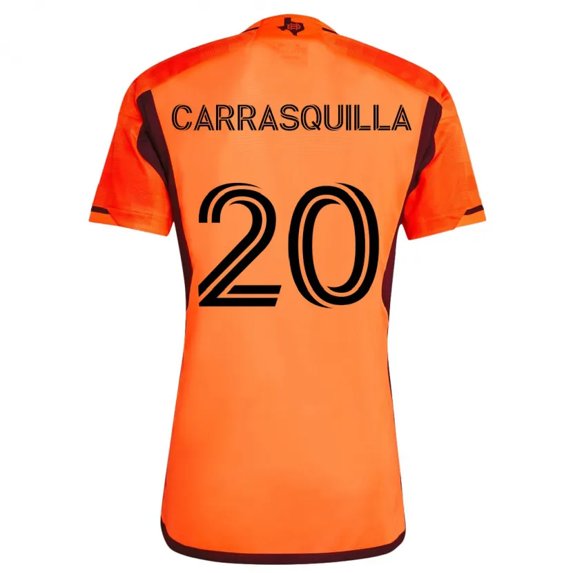 Danxen Heren Adalberto Carrasquilla #20 Oranje Zwart Thuisshirt Thuistenue 2024/25 T-Shirt