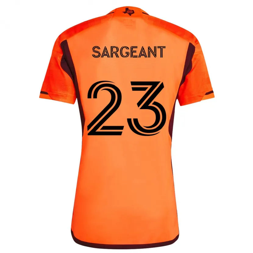 Danxen Heren Kieran Sargeant #23 Oranje Zwart Thuisshirt Thuistenue 2024/25 T-Shirt