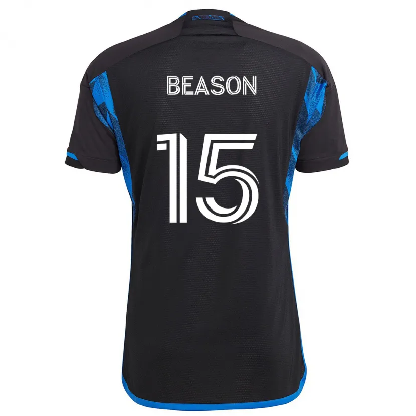 Danxen Heren Tanner Beason #15 Blauw Zwart Thuisshirt Thuistenue 2024/25 T-Shirt